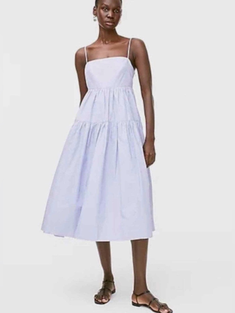 J Crew Tie Back Cotton Poplin Dress SZ 6
